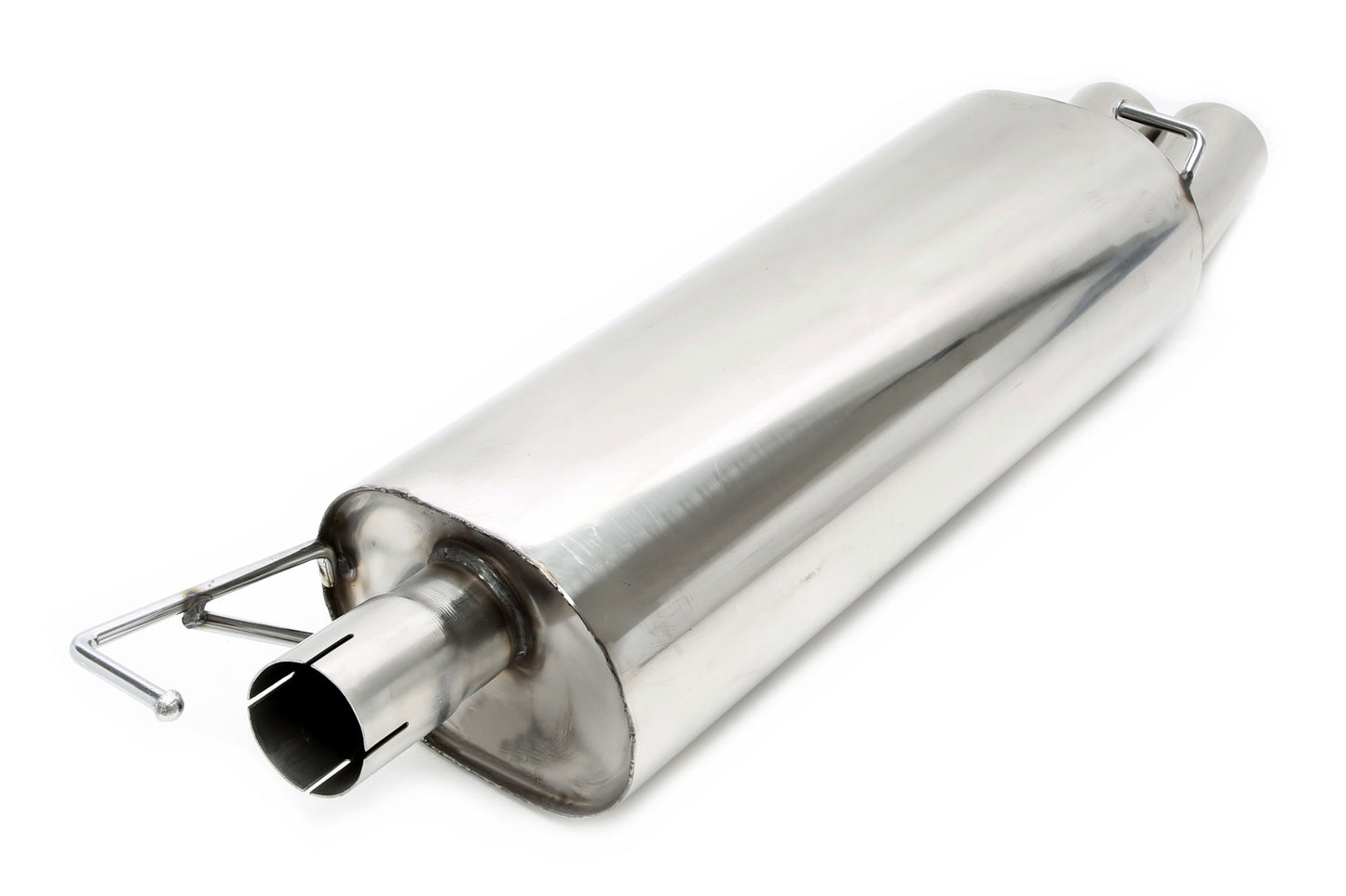 TA Technix Endschalldämpfer 2x76mm rund/gebördelt aus Edelstahlanlage EVOG4A-xx