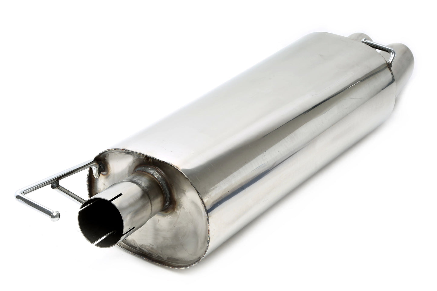 TA Technix Endschalldämpfer 2x76mm aus Rennsportanlage RSG4E276SC passend für Audi A3 8L / Seat Leon 1M / VW Golf IV