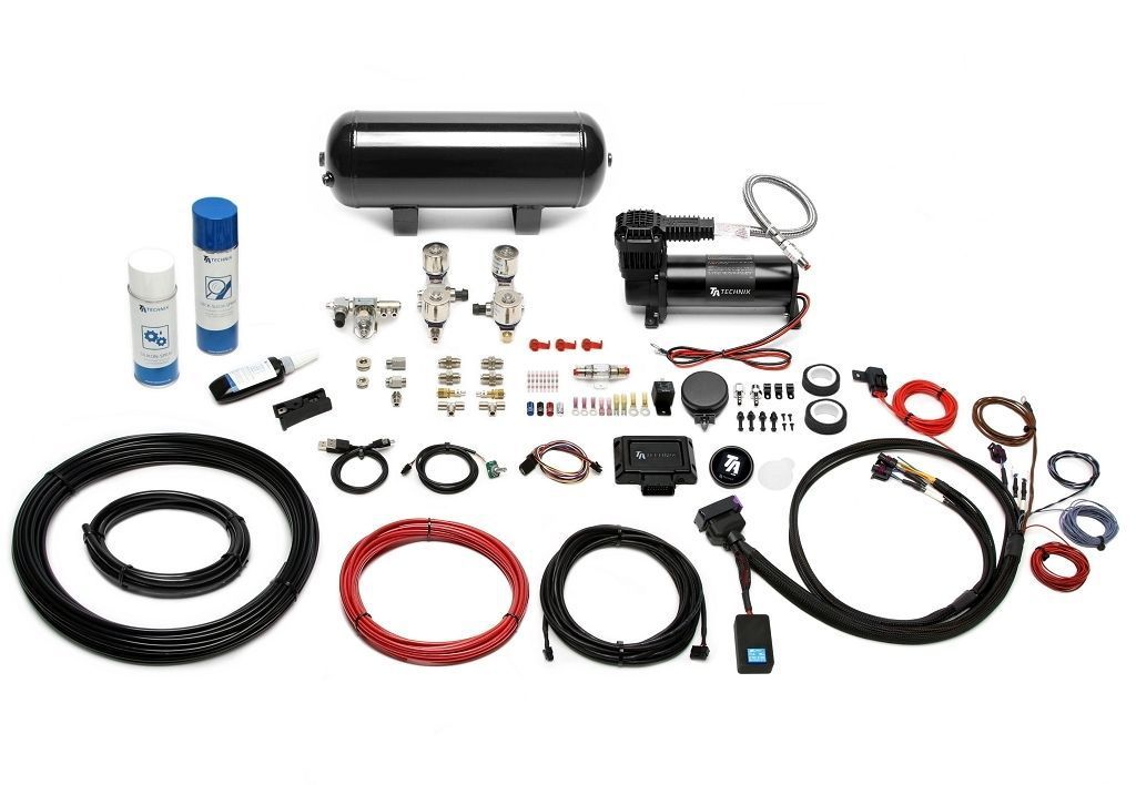 TA Technix härteverstellbares Luftfahrwerk mit Airmanagement "komfortable Abstimmung" passend für Mercedes Benz 190er-W201