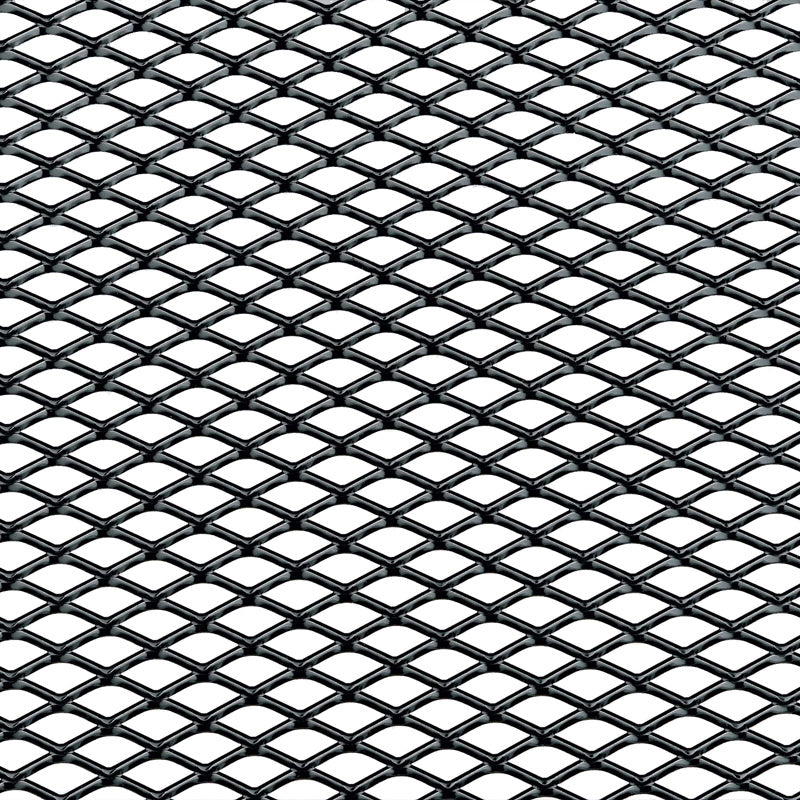 Simoni Racing Schwarz Aluminium Renngitter - 110x50cm - Rauten 3,5x8mm