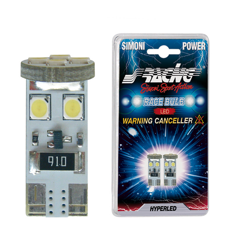 Simoni Racing T10 8-LED 3W Canbus Leuchtmittel - UltraWeiß - Satz à 2 Stück