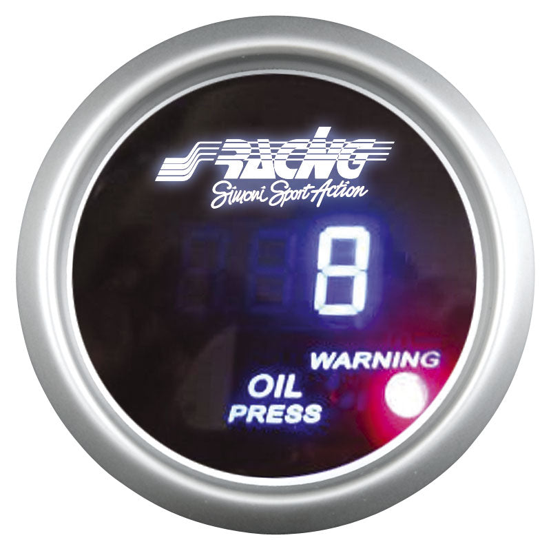 Simoni Racing Digitales Instrument -Öldrück - 52mm