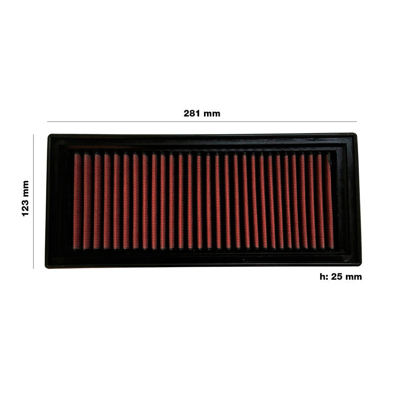 Simoni Racing Luftfilter passend für Fiat Panda 1.1/1.2 (52,60 PS) 2003-2011 / Lancia Ypsilon 1.2 (60 PS) 2003-2007