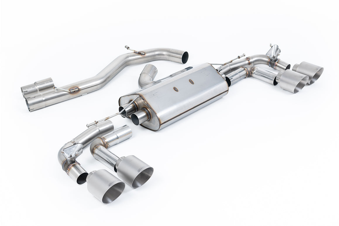 Milltek Sport Sportauspuff passend für Audi S3 2.0 TSFI quattro Sportback - titan Endrohre