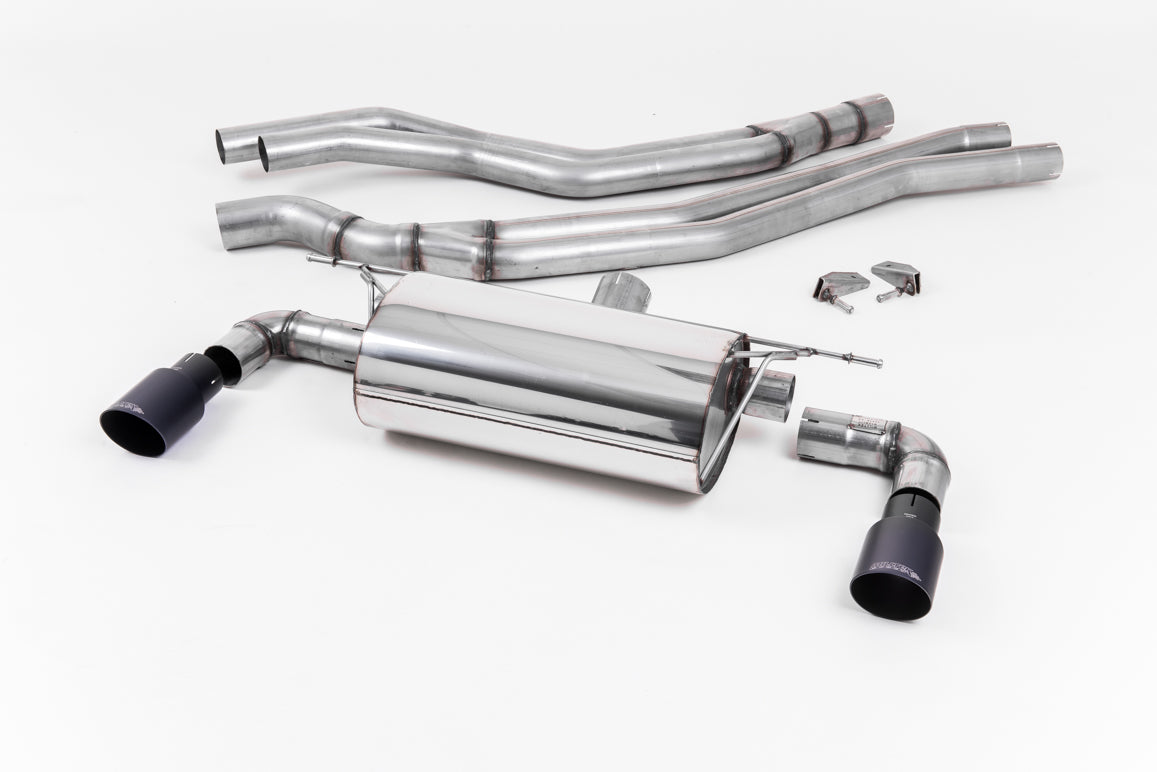 Milltek Sport Auspuffanlage passend für BWM 1 M140i F20&F21 - schwarze Endrohre