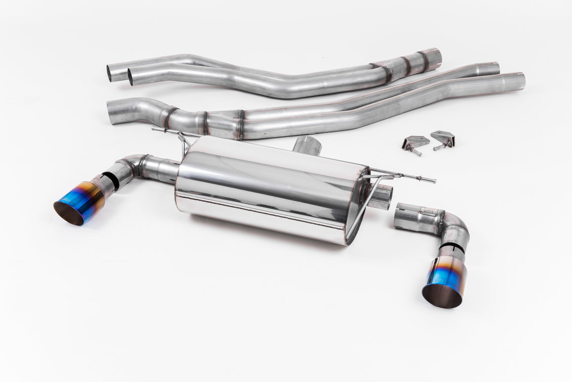Milltek Sport Auspuffanlage passend für BWM 1 M140i F20&F21 - titan geflämmte Endrohre