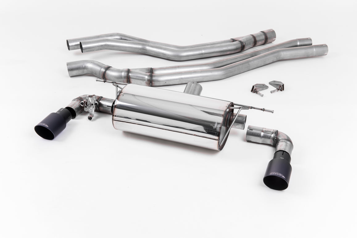 Milltek Sport Auspuffanlage passend für BWM 1 M140i F20&F21 - schwarze Endrohre
