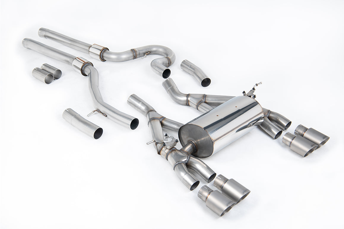 Milltek Sport Auspuffanlage passend für BMW M3 & M4 F80/F82/F83 Competition Coupe/Saloon - titan Endrohre