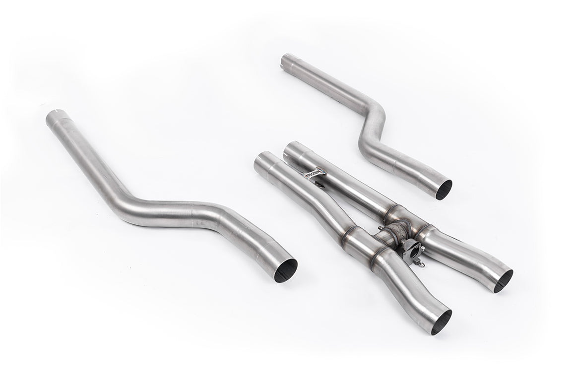 Milltek Sport Downpipe ohne Katalysator passend für BMW M8 Competition 4.4l V8 Twin Turbo F91 & F92 Coupe & Cabrio
