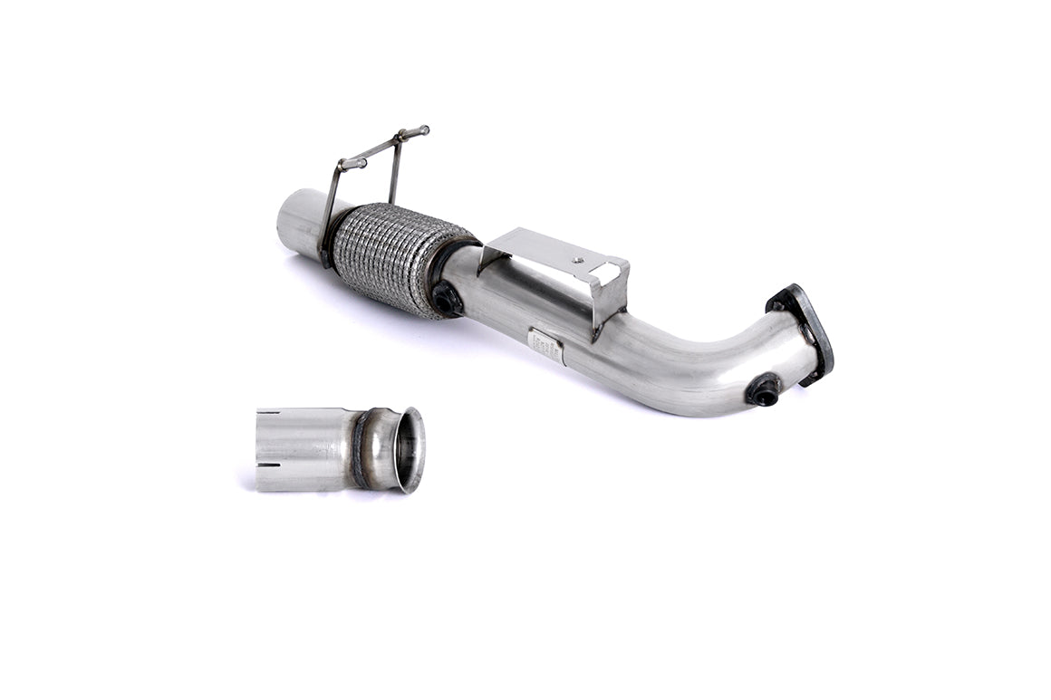 Milltek Sport Downpipe (ohne Kat) passend für Ford Focus Mk3 RS 2.3 76,2mm