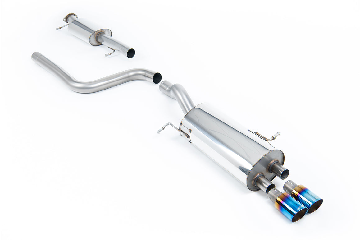 Milltek Sport Auspuffanlage passend für Ford Fiesta Mk7/Mk7.5 ST 1.6 - titan-geflämmte Endrohre