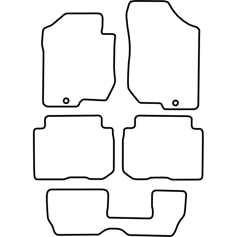 Autoteppiche passend für Kia Carens 2006-2011 (7 Personen)