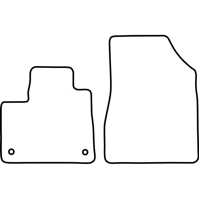 Autoteppiche passend für Mercedes Citan (W420) Box & Renault Kangoo III (Furgon) & Nissan Townstar 2021- (nur vorne)