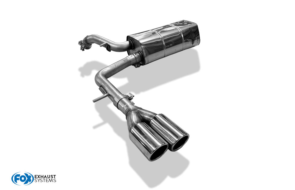 Audi A2 - 1,4l - 34l Tank Endschalldämpfer - 2x80 Typ 16