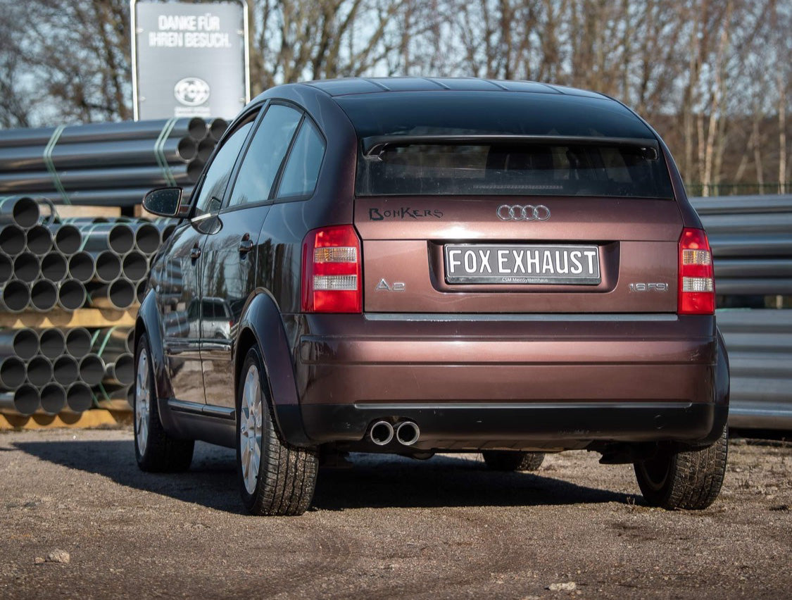 Audi A2 - 1,4l - 34l Tank Endschalldämpfer - 2x76 Typ 25