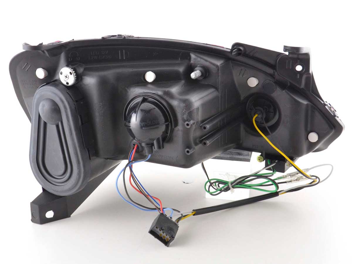 Scheinwerfer Set Daylight LED TFL-Optik Opel Corsa C 01-06 schwarz