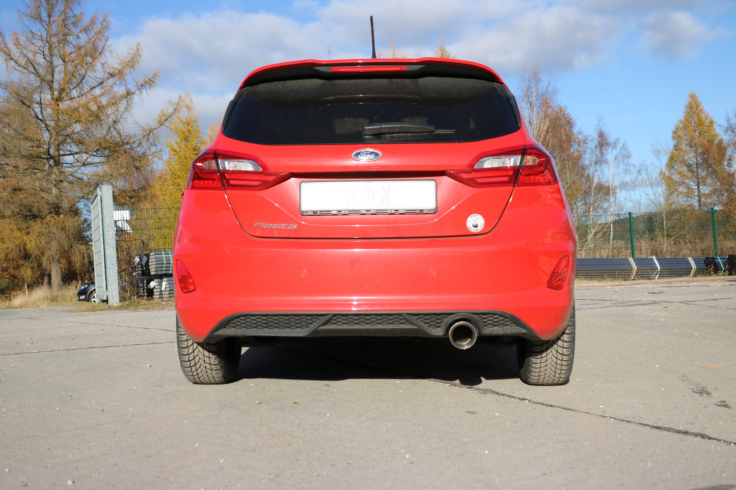 Ford Fiesta MK8 - JHH Endschalldämpfer - 1x100 Typ 25