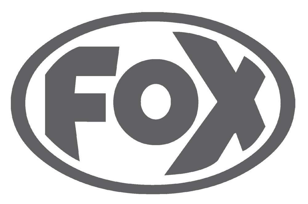 FOX FOX Sticker Anthrazit - geplottet Höhe: 80mm Breite: 125mm - FOX Logo