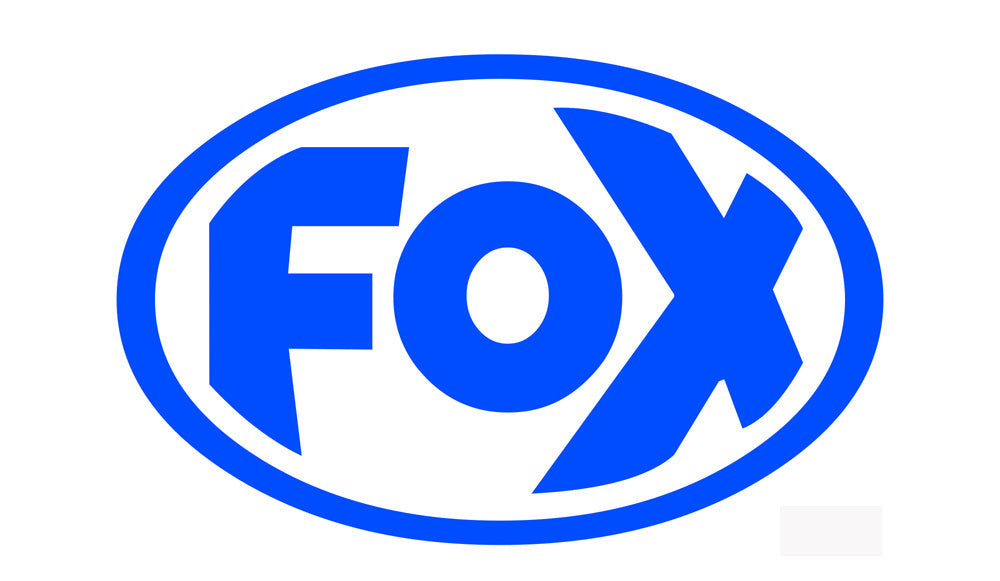 FOX FOX Sticker Blau - geplottet Höhe: 55mm Breite: 85mm - FOX Logo