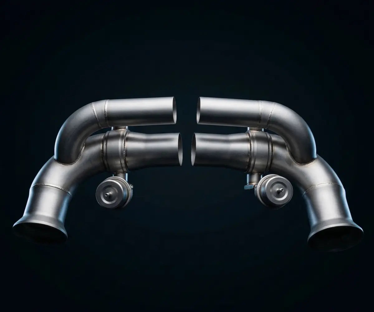 GRAIL Klappenabgasanlage | ECE | ohne OPF | passend für Porsche 911 GT3 (991.2) Link Pipes