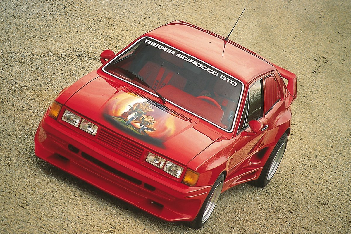 VW Scirocco 1 Rieger Spoilerstoßstange Breitbau II GFK,
Montagezubehör