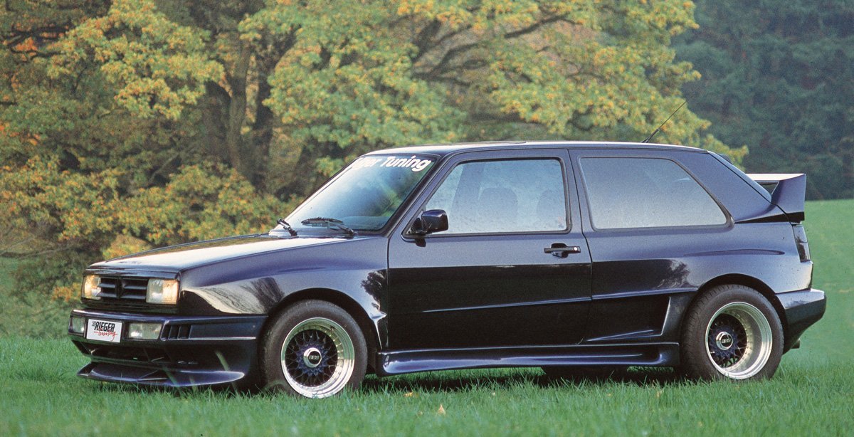 VW Golf 2 Rieger Spoilerstoßstange Breitbau II GFK,
Montagezubehör