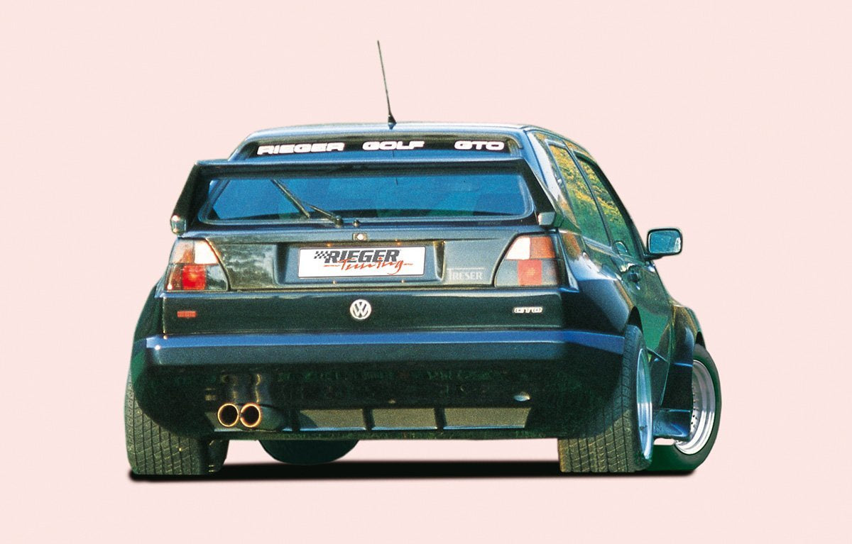 VW Golf 2 Rieger Heckflügel Breitbau II ohne seitliche Ansätze GFK,
Gutachten, Montagezubehör