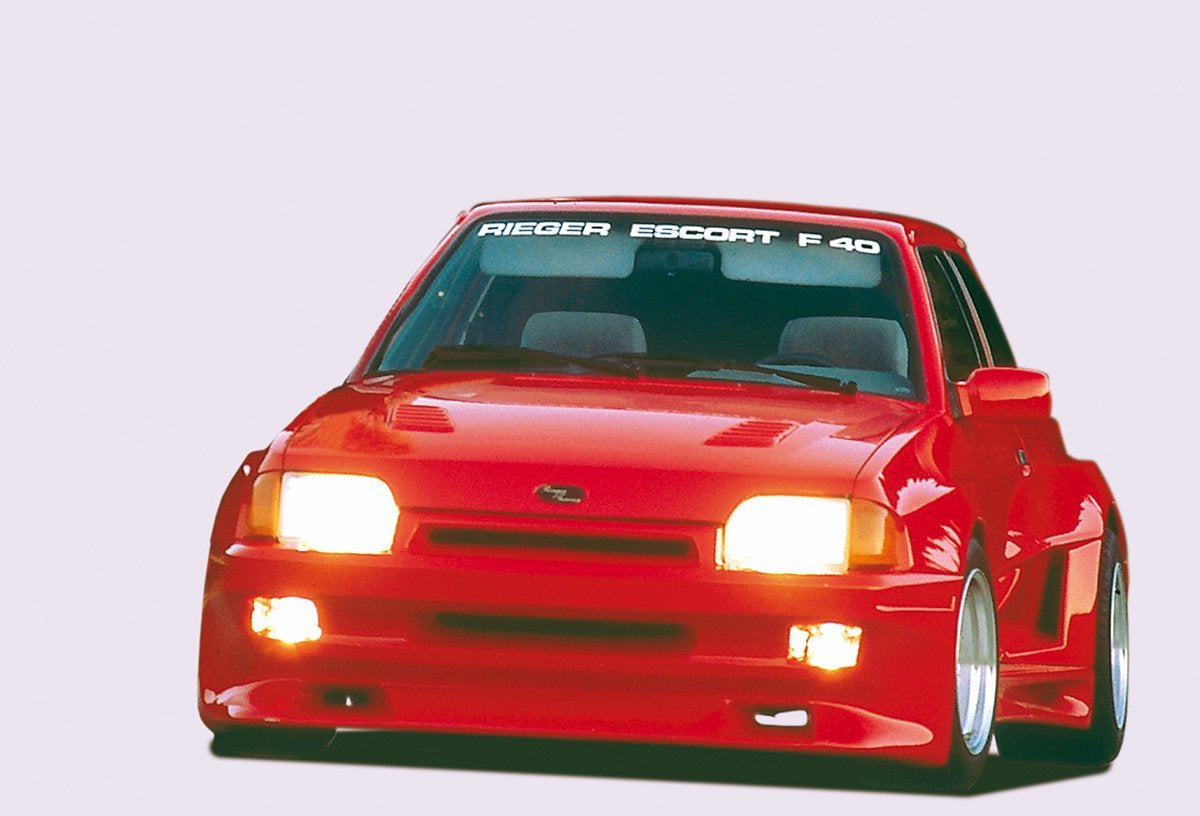 Ford Escort 3 Rieger Spoilerstoßstange Breitbau II GFK,
Montagezubehör, Gutachten