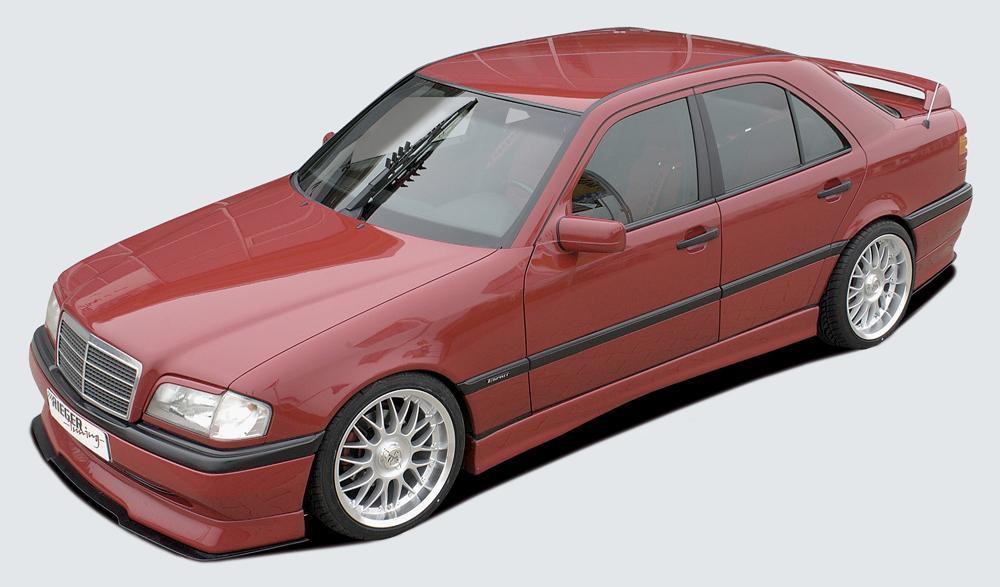 Mercedes C-Klasse (W202) Rieger Spoilerlippe (Montagehinweis: wird auf orig. Lippe geklebt) ABS,
inkl. Gutachten, Montagezubehör