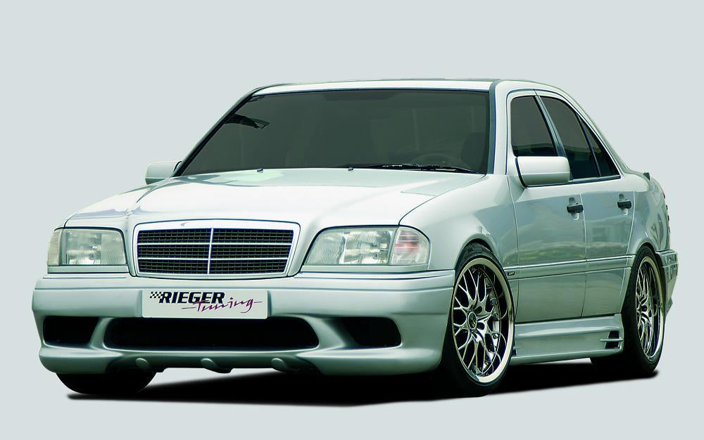 Mercedes C-Klasse (W202) Rieger Spoilerstoßstange inkl. ABS-Träger ABS,
inkl. Alugitter, Montagezubehör, ABE, ABS-Träger