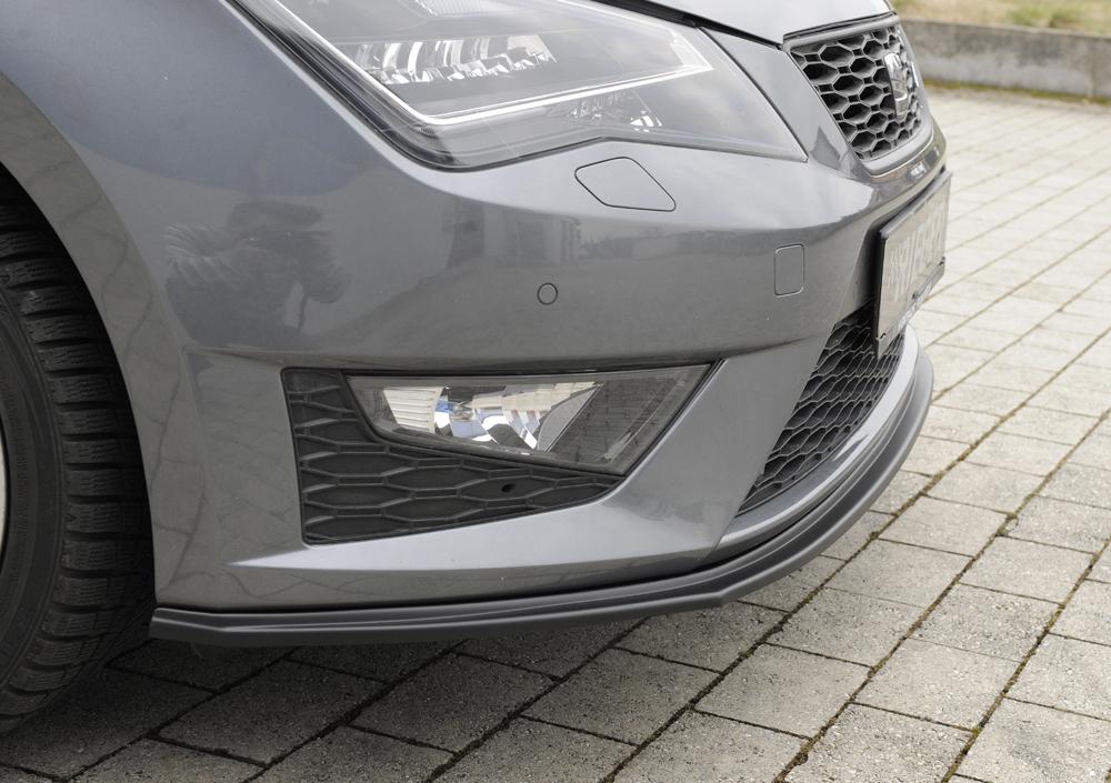Seat Leon Cupra (5F) Rieger Spoilerschwert für orig. FR-/ Cupra-Frontschürze für orig. Frontschürze, ABS,
inkl. Montagezubehör, ABE