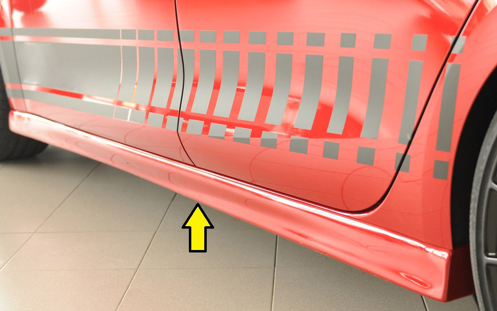 Seat Leon (KL) Rieger Seitenschweller (XS) links, ABS, 
inkl. Montagezubehör, Gutachten