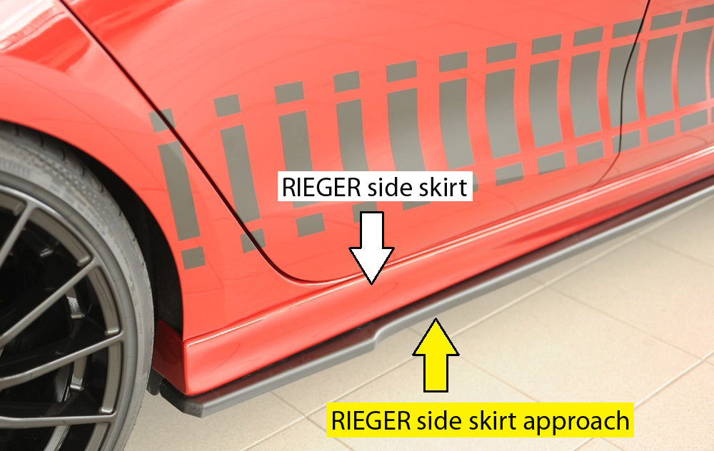 Seat Leon (KL) Rieger Seitenschwelleransatz rechts, für RIEGER-Seitenschweller, ABS, 
inkl. Montagezubehör, Gutachten