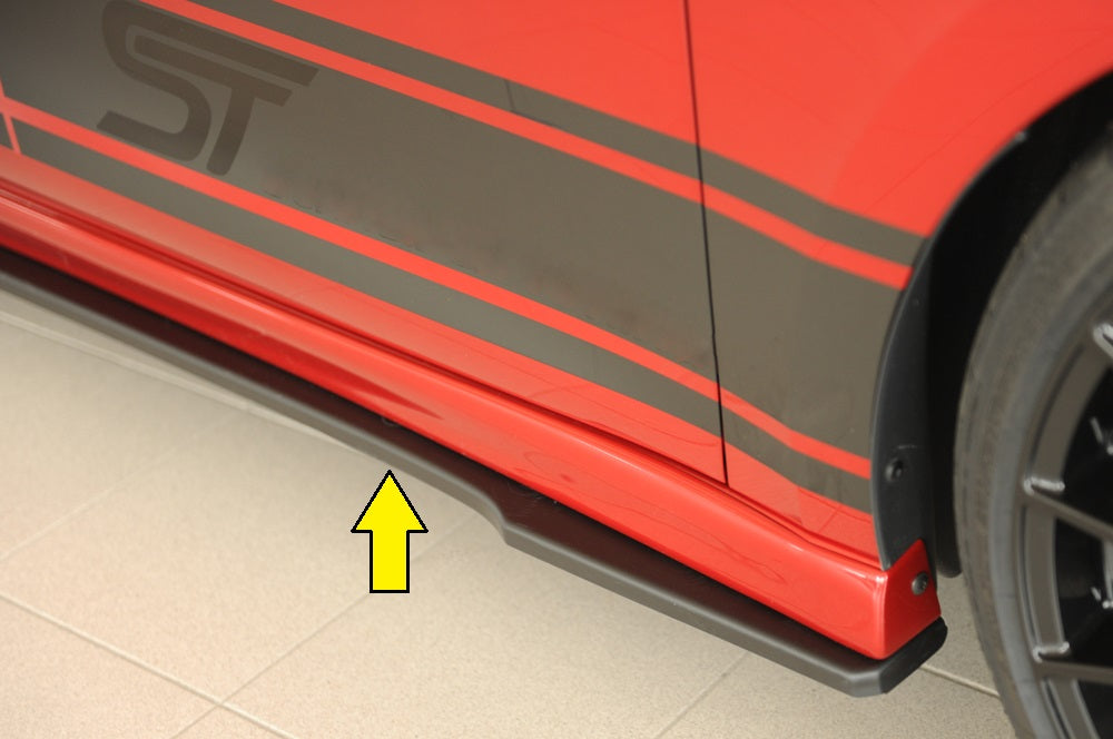 Seat Leon (KL) Rieger Seitenschwelleransatz rechts, für RIEGER-Seitenschweller, ABS, 
inkl. Montagezubehör, Gutachten