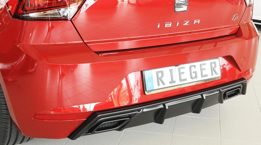 Seat Ibiza (KJ) Rieger Heckeinsatz für orig. ESD ABS,
inkl. Alugitter, Montagezubehör, Gutachten