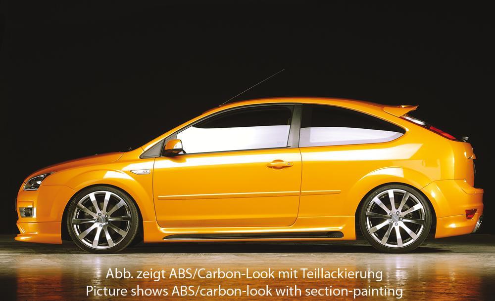 Ford Focus 2 Rieger Seitenschweller links, mit Schacht, mit Ausschnitt, ABS,
inkl. Alugitter, Montagezubehör, Gutachten