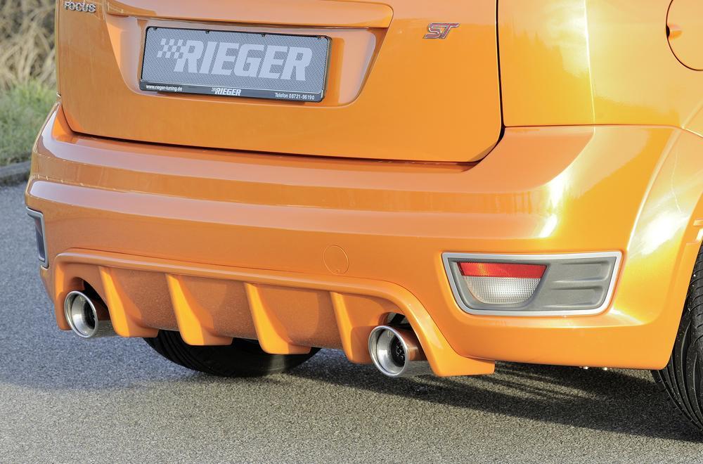 Ford Focus 2 ST Rieger Heckeinsatz für orig. Endrohr li. u. re., ABS,
inkl. Montagezubehör, Gutachten