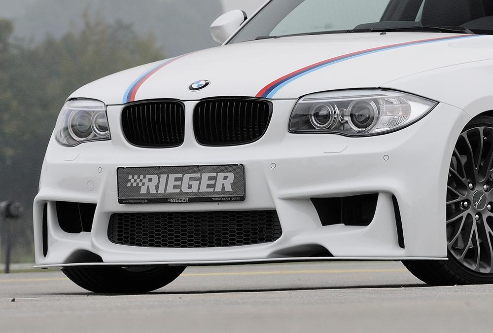 BMW 1er E81 (187/1K2/1K4) Rieger Spoilerstoßstange für flache Version der SWRA ABS, für Fzg. mit Scheinwerferreinigungsanlage, Einparkhilfe (PDC),
inkl. Montagezubehör, Alugitter, ABE