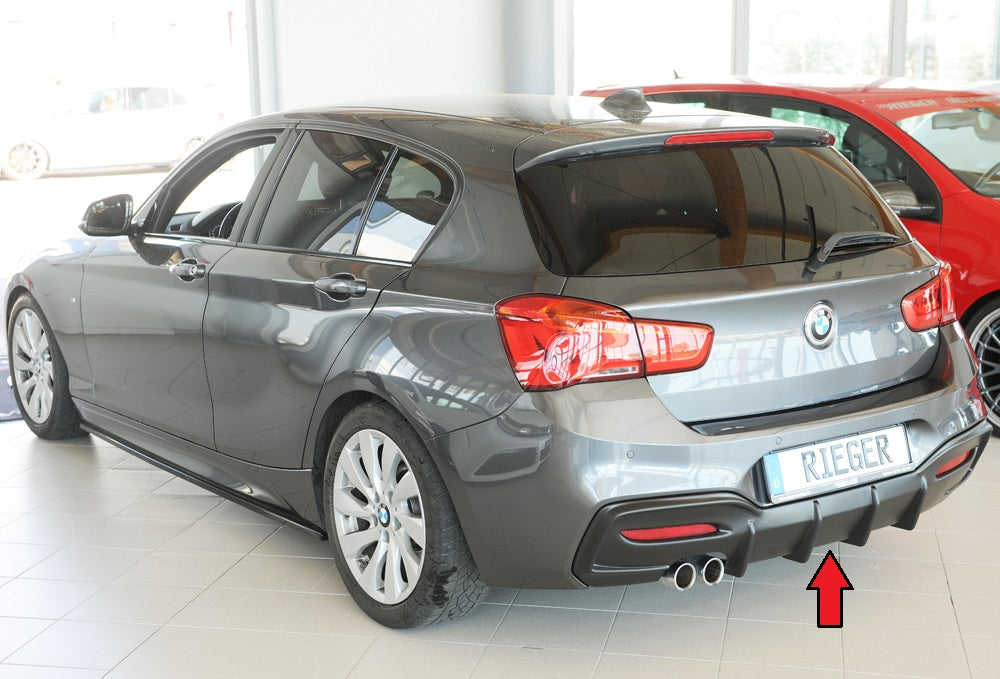 BMW 1er F20 (1K4) Rieger Heckeinsatz (Typ: 35066) für orig. Doppelendrohr li, ABS, für Fzg. mit M-Technik,
inkl. Montage...