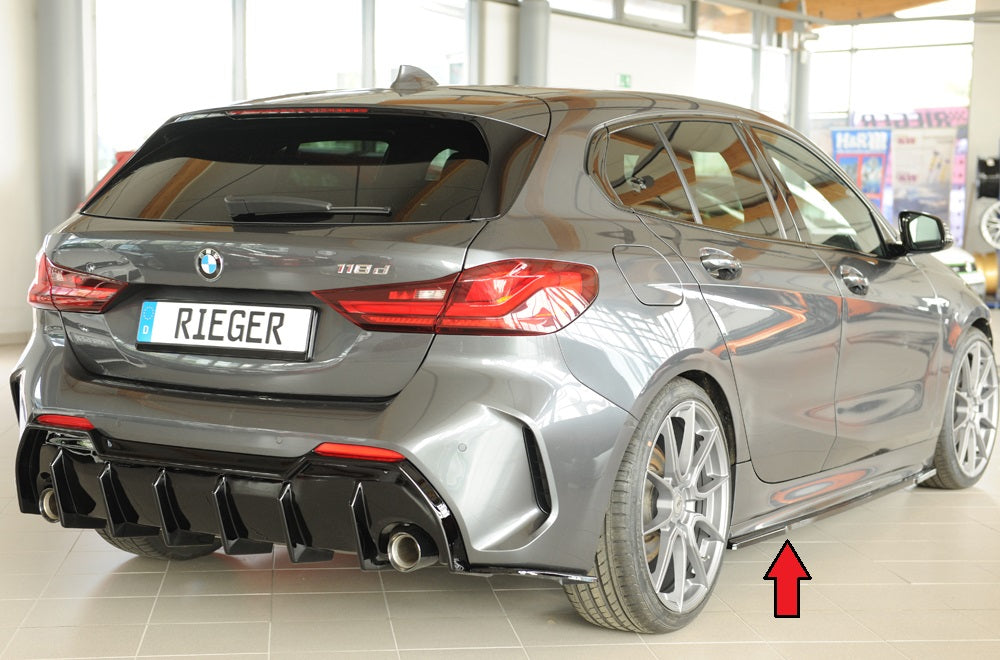 BMW 1er F40  (F1H) Rieger Seitenschwelleransatz rechts, für orig. Seitenschweller, ABS, für Fzg. mit M-Sport-Paket, 
inkl....
