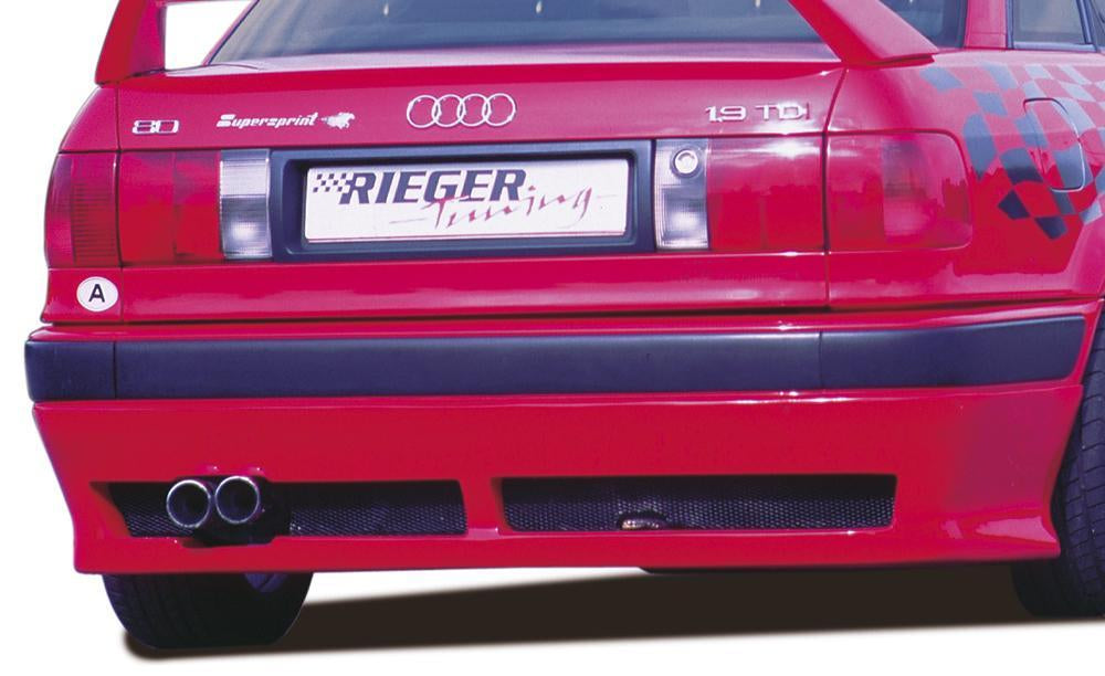 Audi 80 Typ B4 Rieger Heckansatz -> ohne Einleger ABS,
inkl. Alugitter, Gutachten, Montagezubehör
