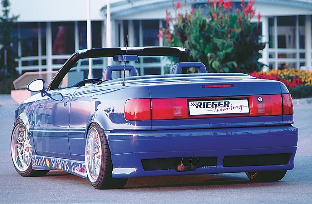 Audi 80 Typ 89 Rieger Heckansatz auch für Audi Coupé Typ B4 ABS,
inkl. Alugitter, Gutachten, Montagezubehör