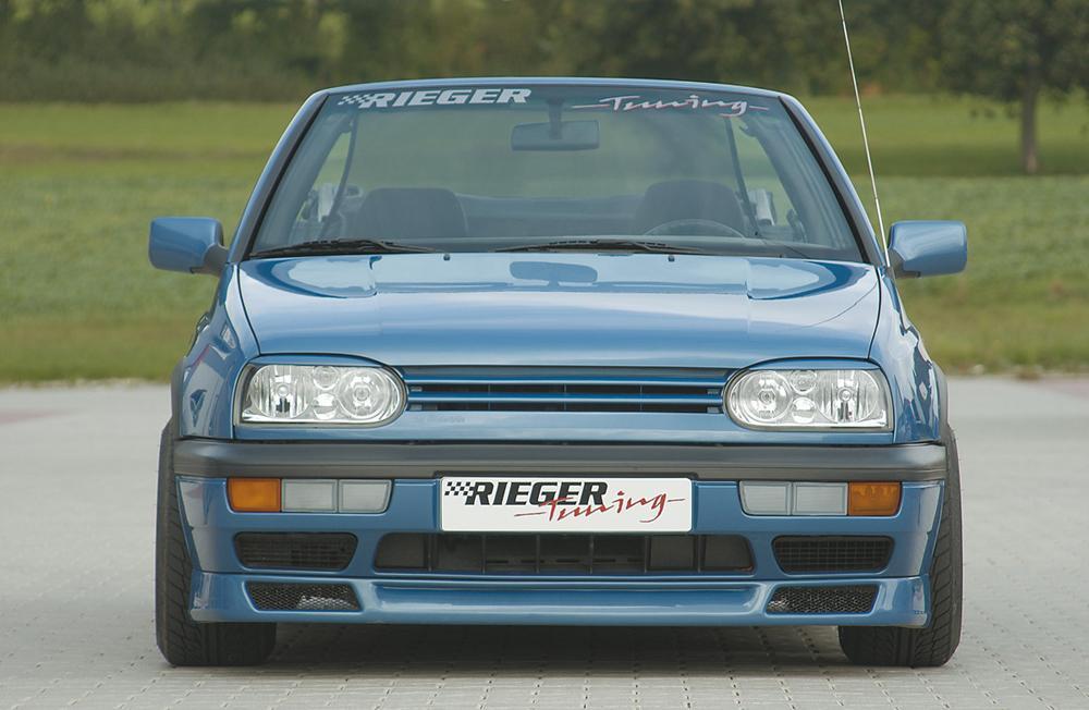 VW Golf 3 Rieger Spoilerlippe -> jetzt auch mit ABE, eintragungsfrei! ABS,
inkl. Montagezubehör, ABE