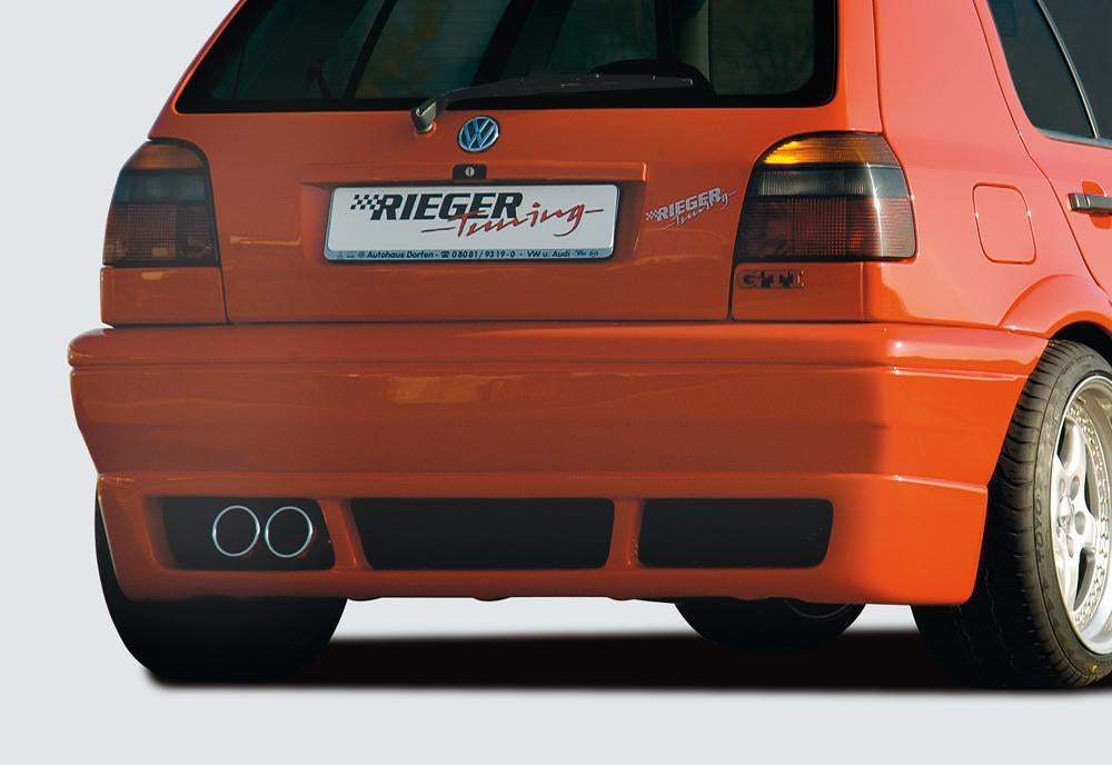 VW Golf 3 Rieger Heckschürze ABS,
inkl. Alugitter, Gutachten, Montagezubehör