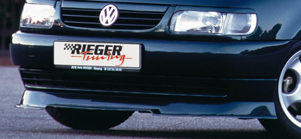 VW Polo 4 (6N) Rieger Spoilerlippe RT 01 mit integr. Spoilerschwert, ohne Stylingpaket, ABS,
inkl. Gutachten, Montagezubehör