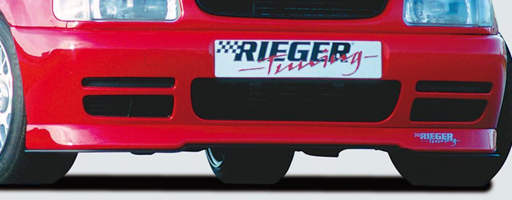 VW Polo 4 (6N) Rieger Spoilerlippe flache Version, mit Stylingpaket, ABS,
inkl. Gutachten, Montagezubehör