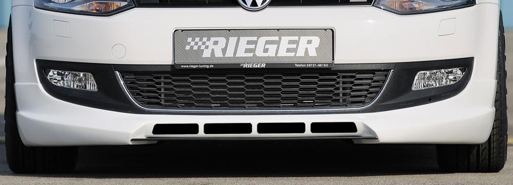 VW Polo 6 (6R) Rieger Spoilerlippe mit zusätzlichen Lüftungsschlitzen, ABS,
inkl. Alugitter, Montagezubehör, ABE