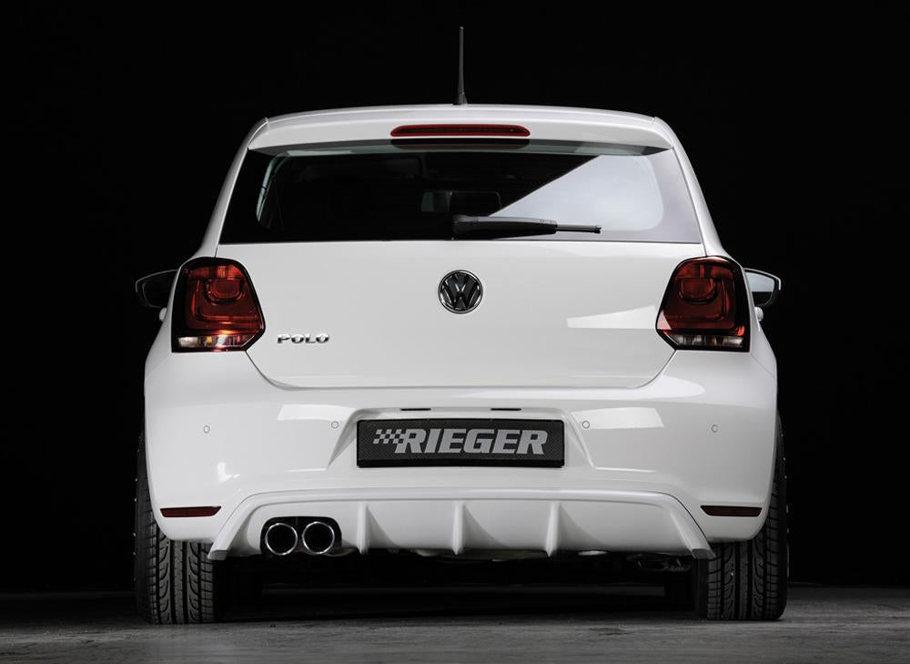 VW Polo 6 GTI (6R) Rieger Heckeinsatz für Doppelendrohr li., ABS,
inkl. Montagezubehör, Gutachten