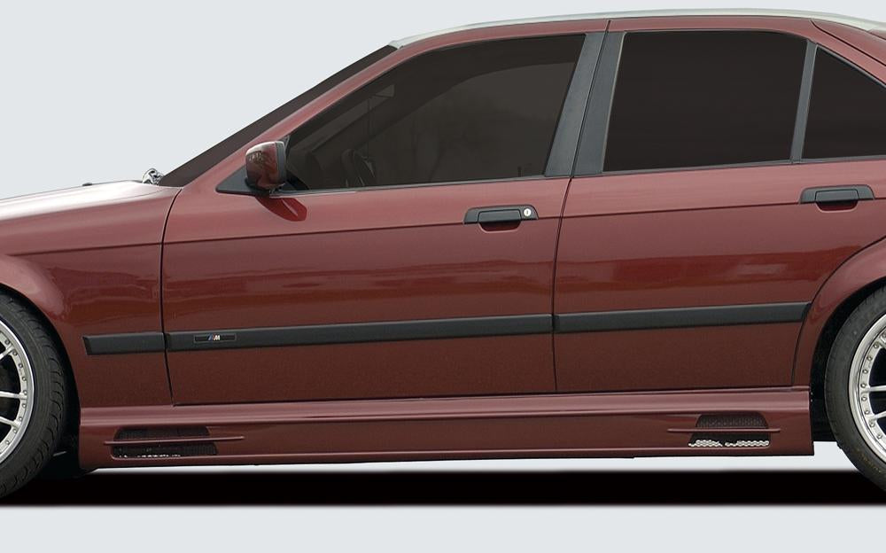 BMW 3er E36 Rieger Seitenschweller links, mit Schacht und 2 Ausschnitten, ABS,
inkl. Alugitter, Gutachten, Montagezubehör