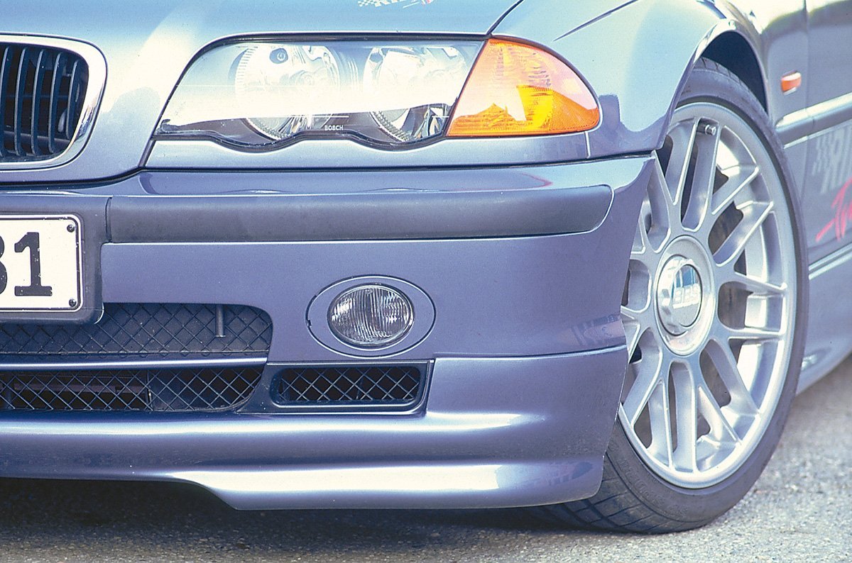 BMW 3er E46 Rieger Spoilerlippe ABS, für Fzg. mit M-Technik,
inkl. Gutachten, Montagezubehör